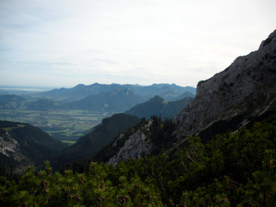Ausblick vom Wendelstein in die bayerischen Voralpen