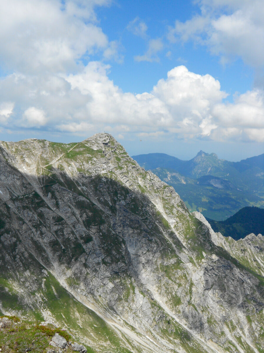 Blick auf das Gaishorn von der hinteren Schafwanne oberhalb des Schrecksees